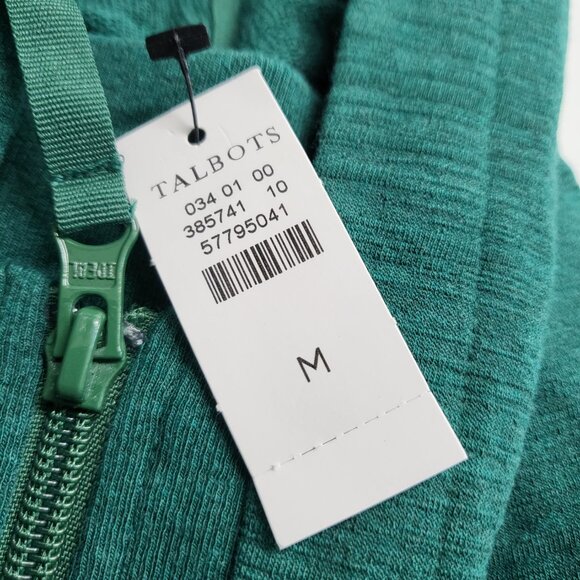 T by Talbots Hoodie Sweatshirt Womens Medium Full Zip Long Sleeve Modal Blend - Picture 4 of 15